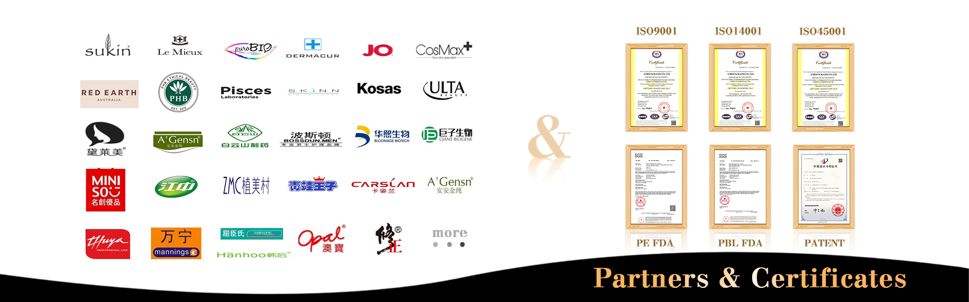 Auber partners and certificates